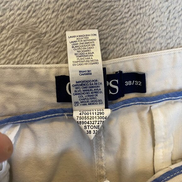 Chaps Mens Khaki Pants 36x29 Measured Custom Fit Cotton Preppy Academia - Picture 15 of 16